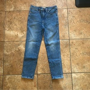 Madewell stovepipe jean Ditmas wash size 30 tall